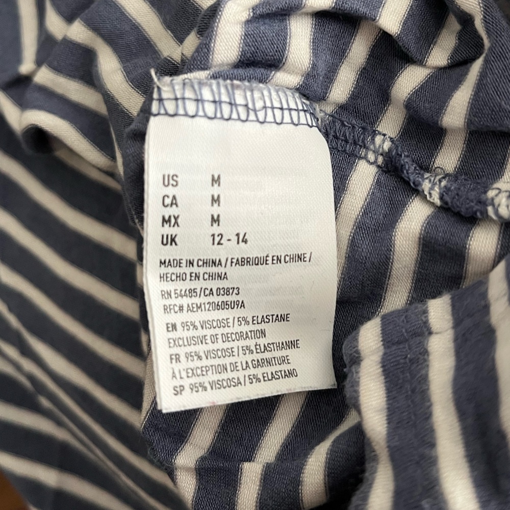 American Eagle Striped T-Shirt Size Medium - Picture 6 of 6